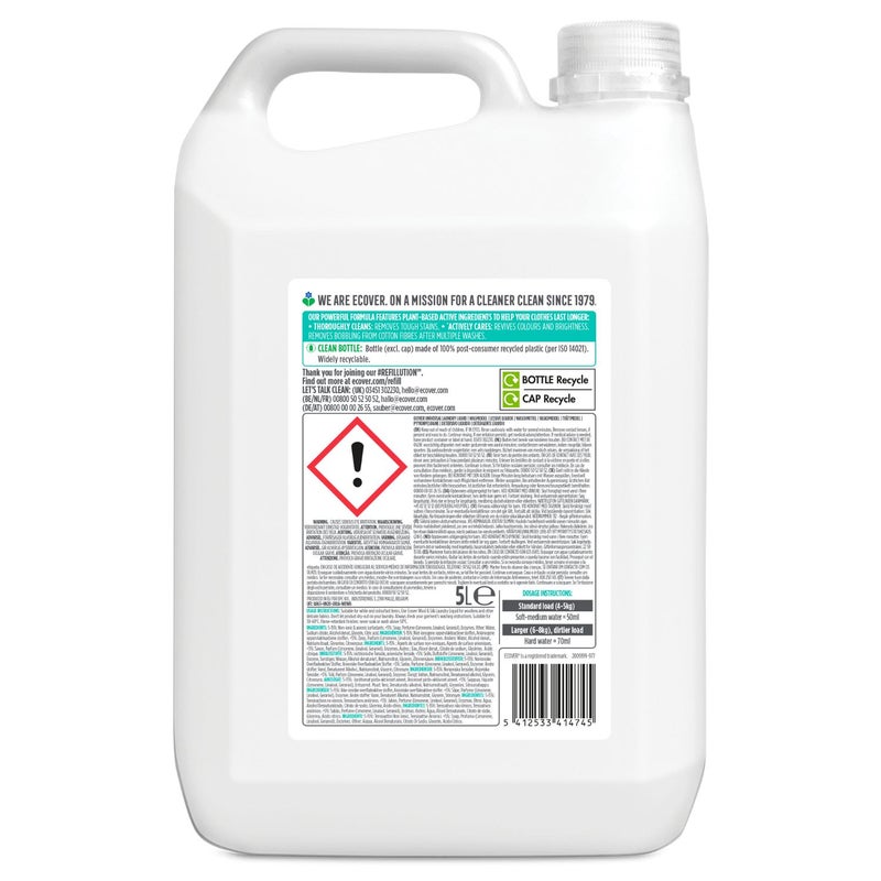 ecover Laundry Liquid Refill Honeysuckle and Jasmine - 5 Litre - Image 2